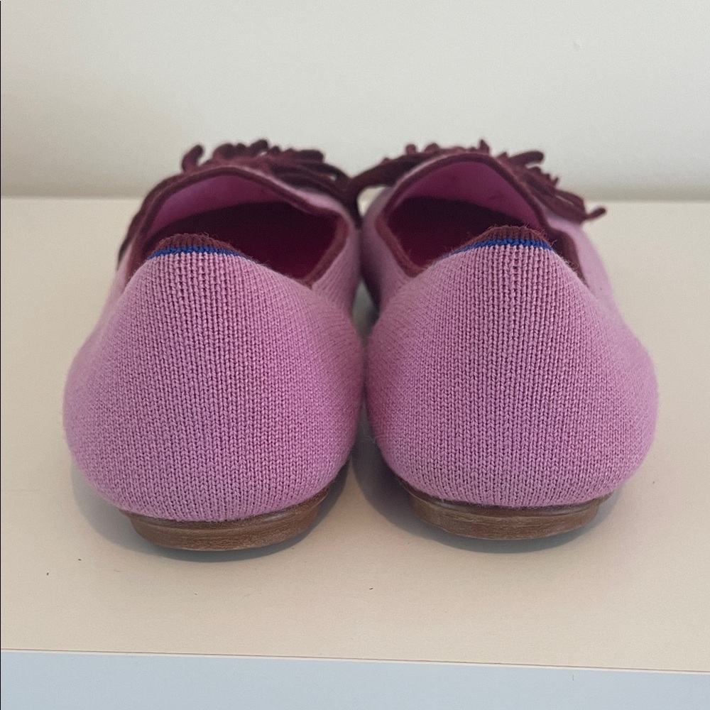 Rothy's Lavender Knit Loafers with Burgundy Tassels size 8 - Picture 3 of 10
